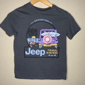 Colorful kids tee, unisex, size M, stretchy